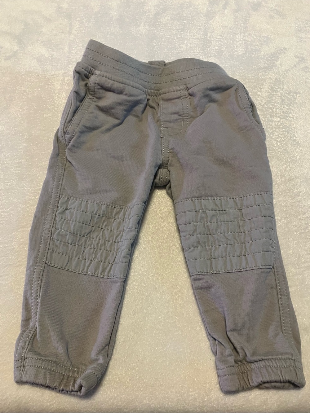 Tea Collection Grey Jogger Pants with Knee Stitching